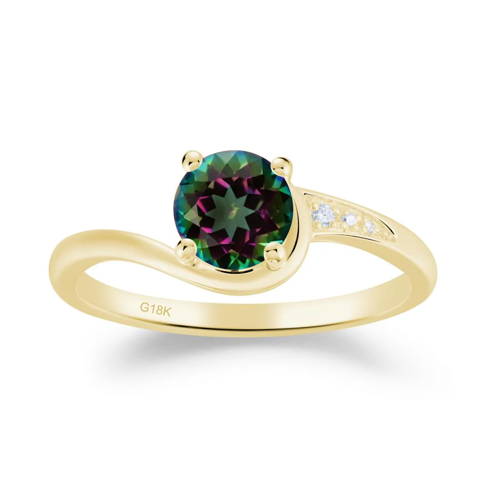 Classic Mystic Topaz Wrap Engagement Ring - Image 7
