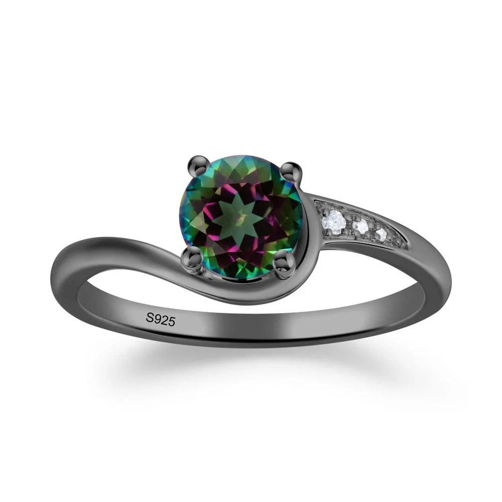 Classic Mystic Topaz Wrap Engagement Ring - Image 8