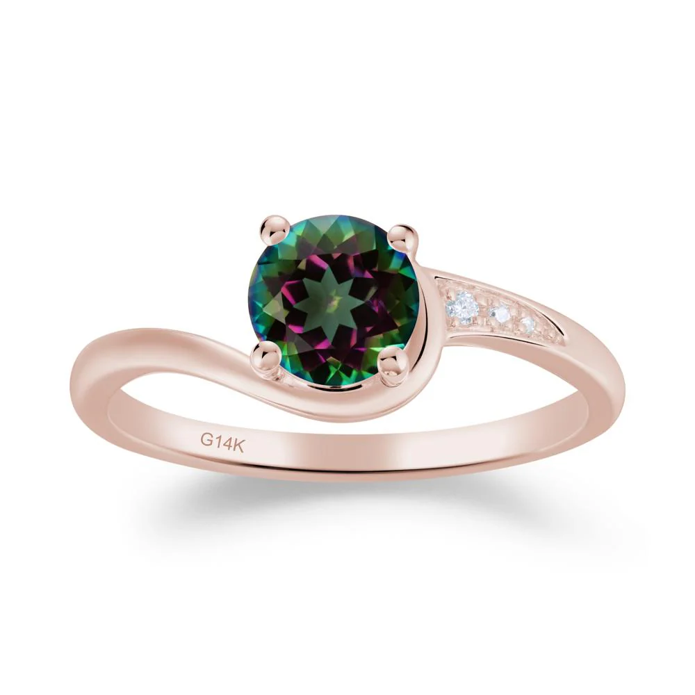 Classic Mystic Topaz Wrap Engagement Ring - Image 9