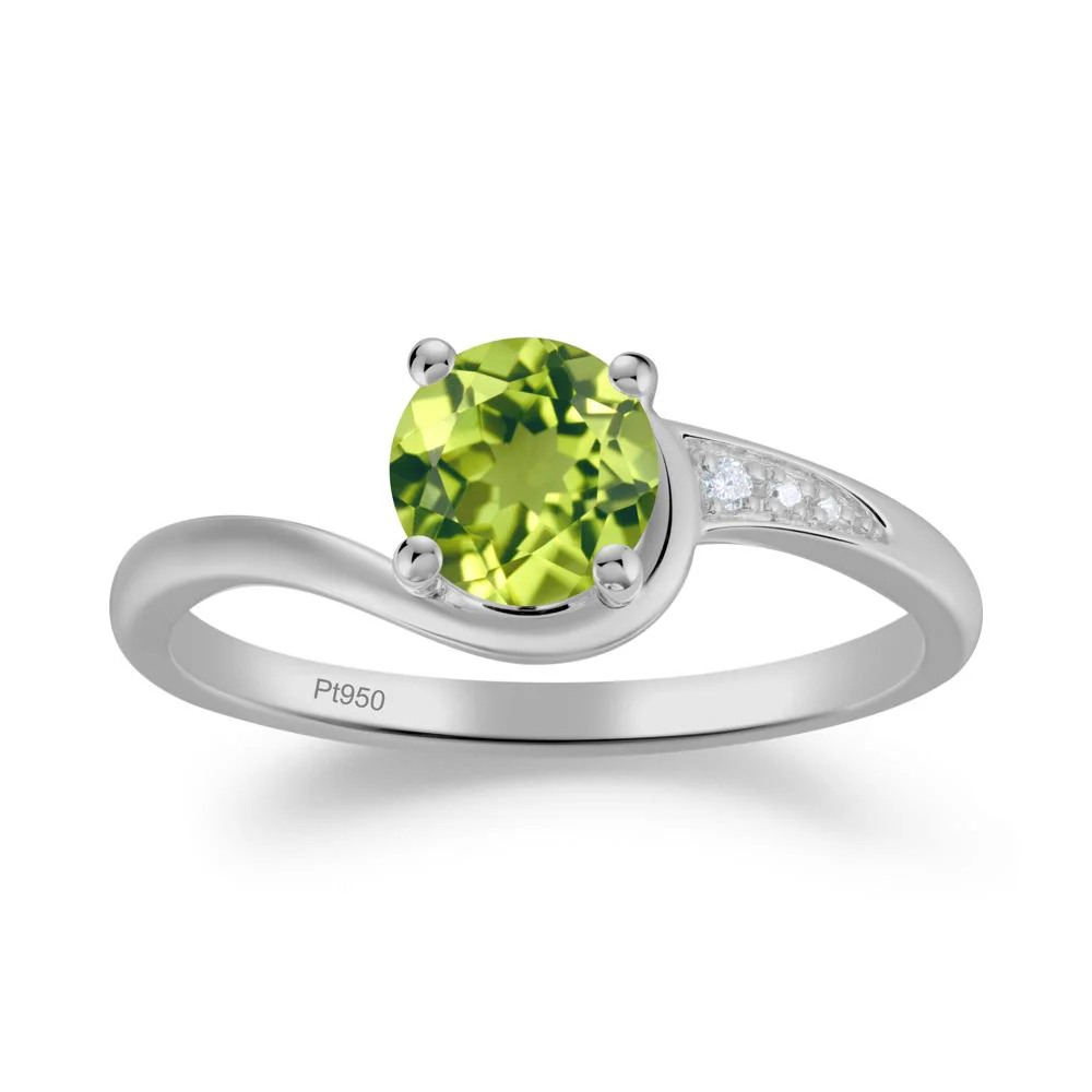 Classic Peridot Wrap Engagement Ring - Image 8