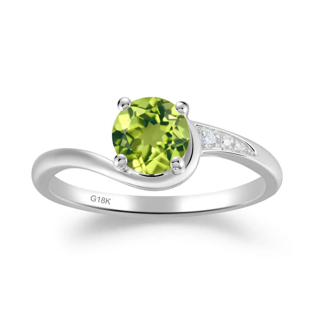 Classic Peridot Wrap Engagement Ring - Image 9