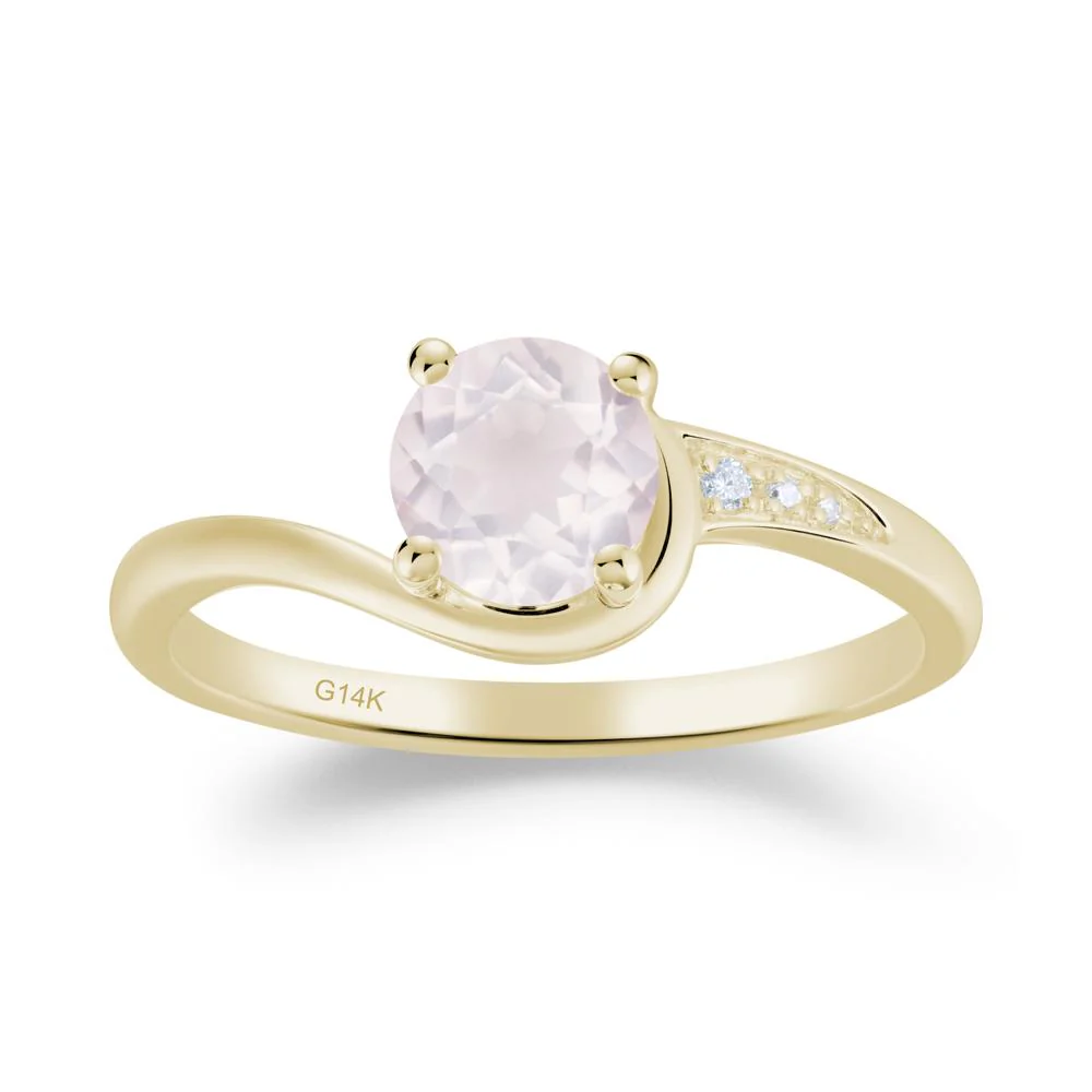 Classic Rose Quartz Wrap Engagement Ring