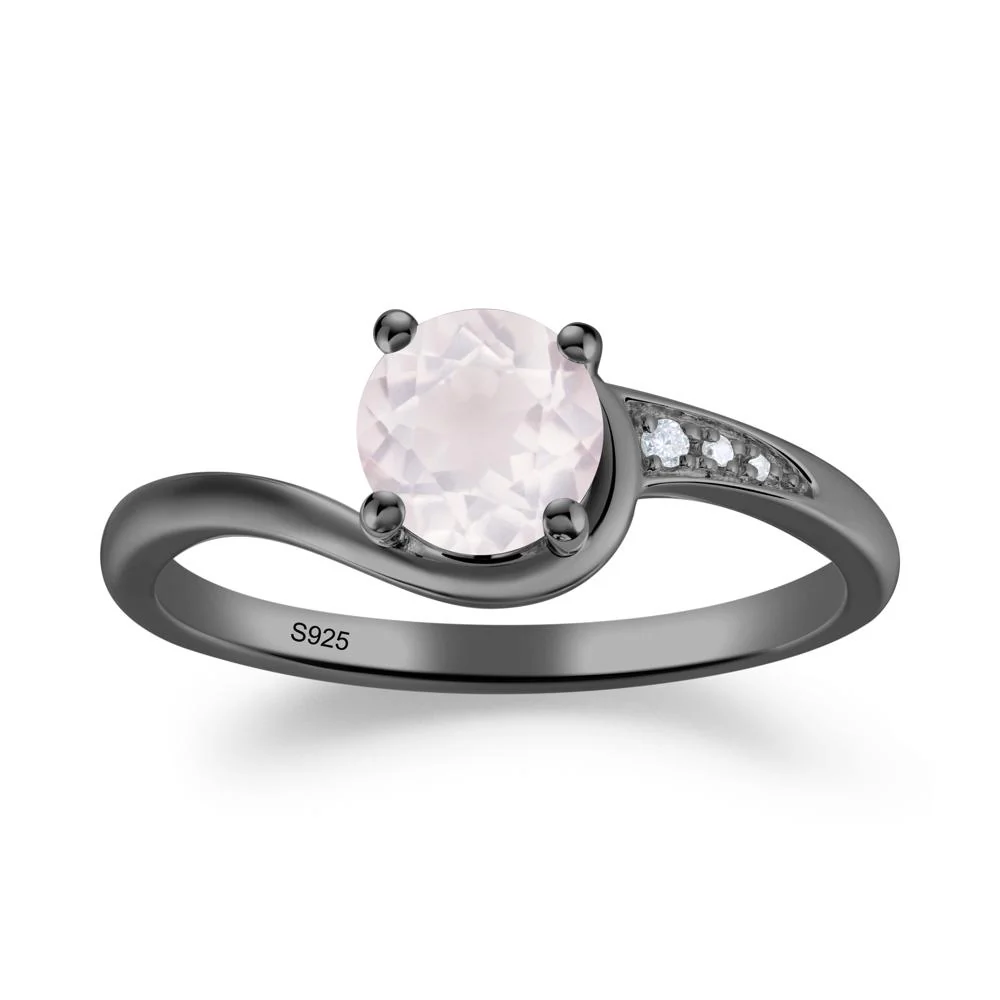 Classic Rose Quartz Wrap Engagement Ring - Image 3