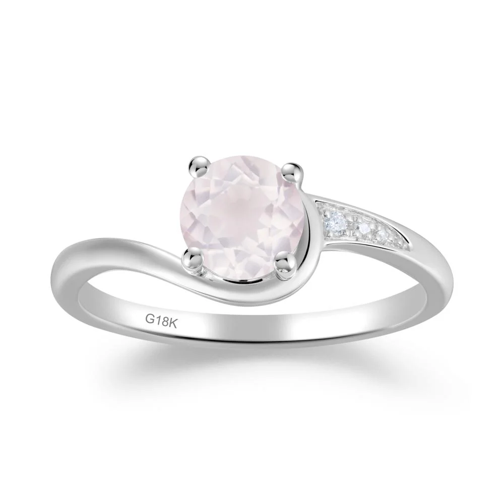 Classic Rose Quartz Wrap Engagement Ring - Image 8