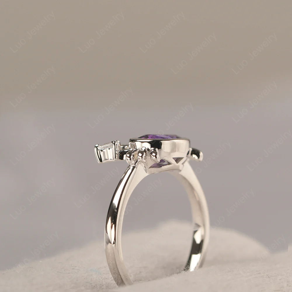 Amethyst Cancer Zodiac Ring - Image 4