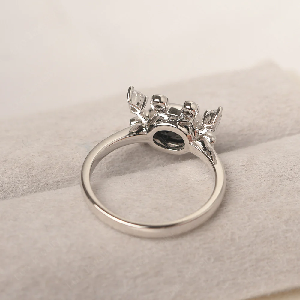Black Spinel Cancer Zodiac Ring - Image 3