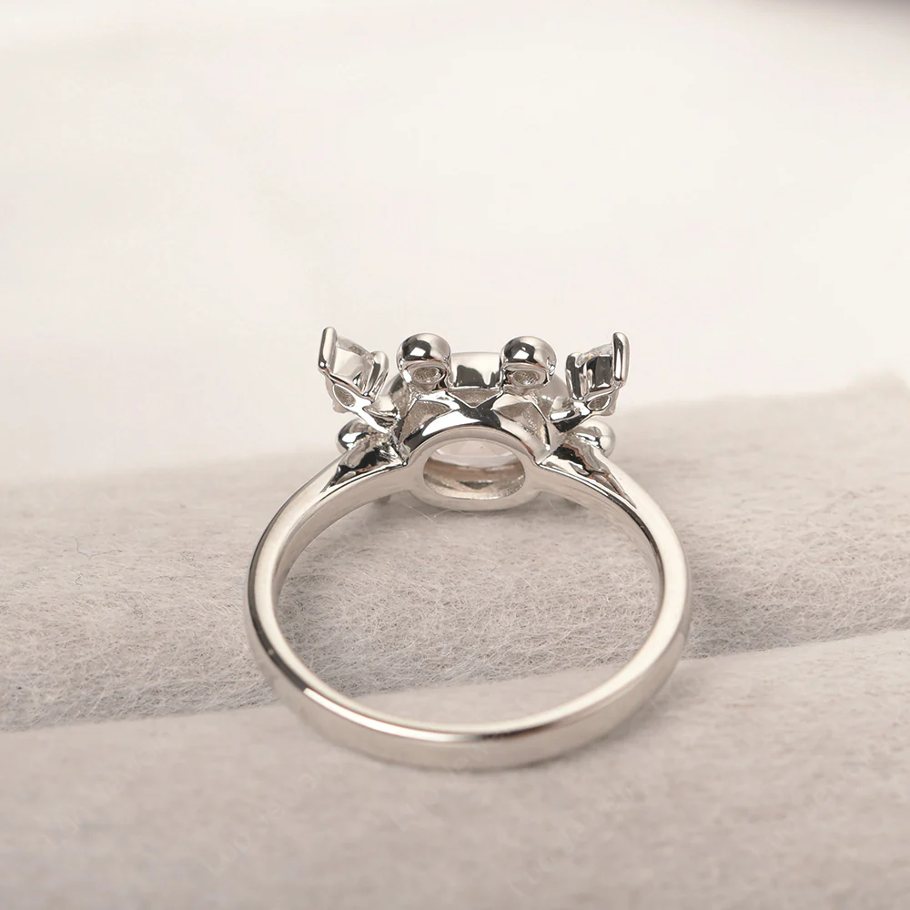 Pink Cubic Zirconia Cancer Zodiac Ring - Image 3