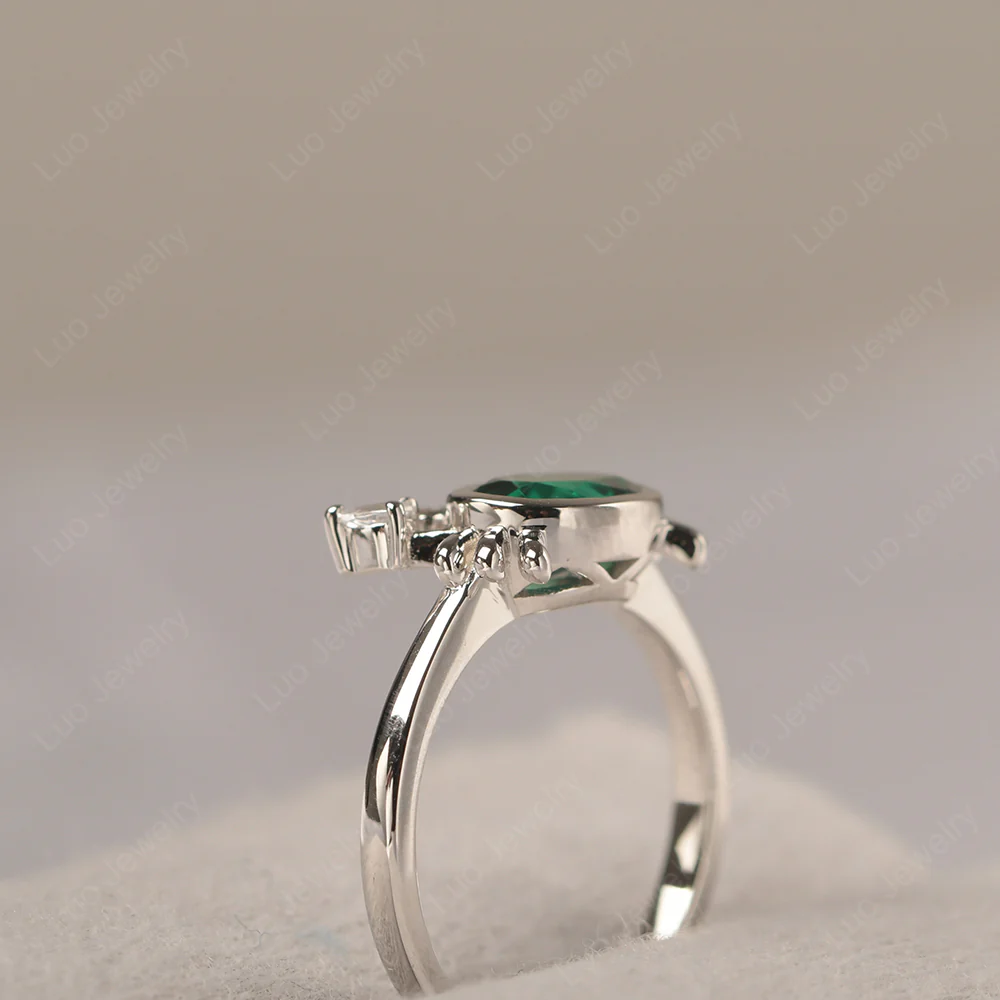 Emerald Cancer Zodiac Ring - Image 4
