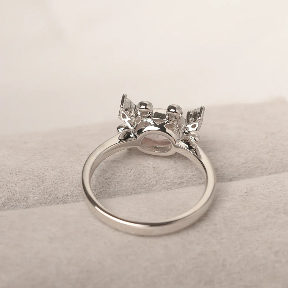 Oval Shape Morganite Cancer Zodiac Ring - Image 3