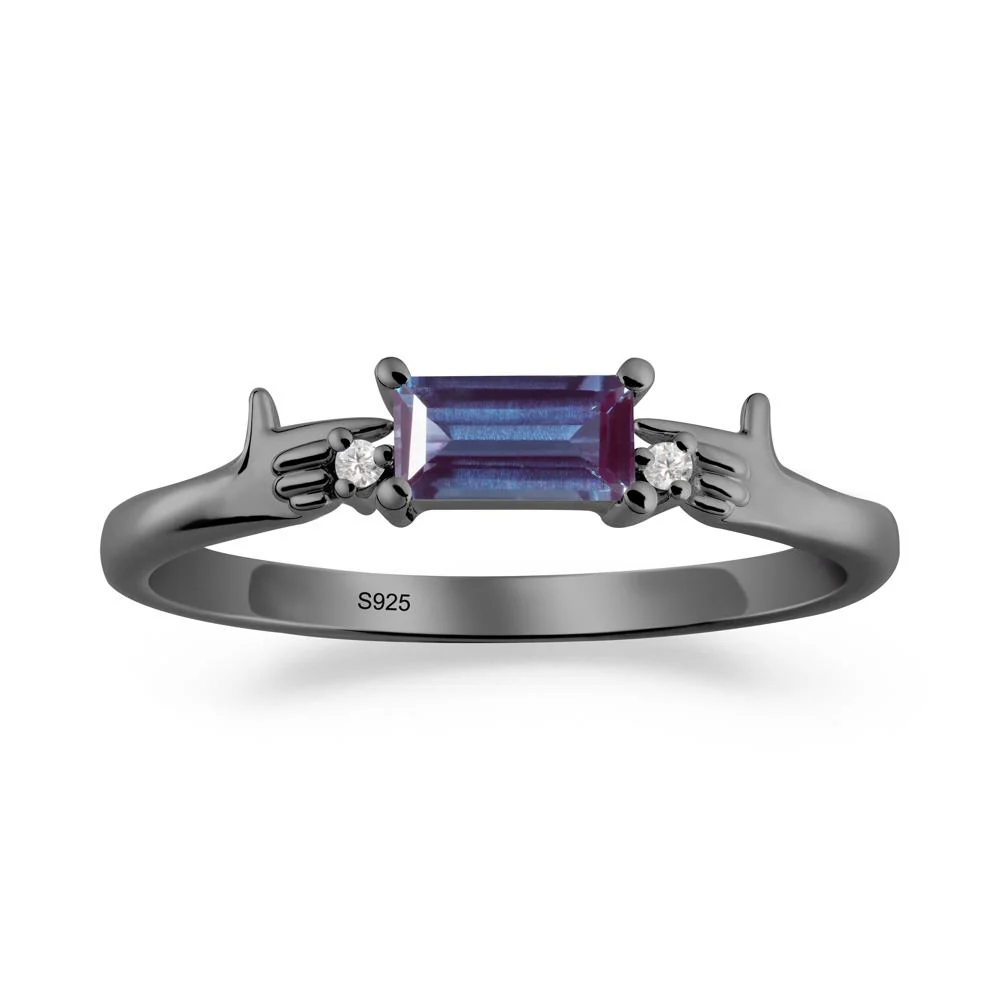 Creative Baguette Alexandrite Ring - Image 3