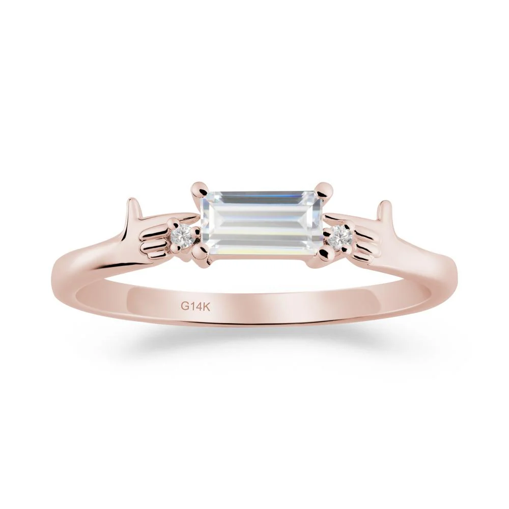 Creative Baguette Cubic Zirconia Ring - Image 4