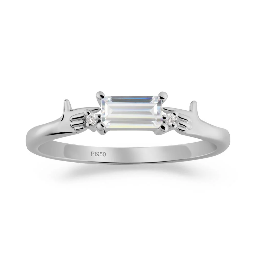 Creative Baguette Cubic Zirconia Ring - Image 5
