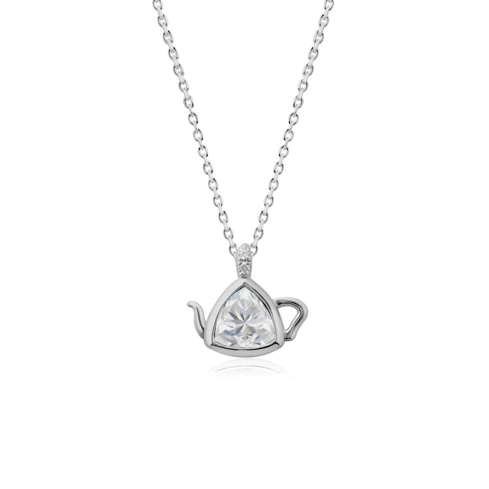Creative Bezel Setting Cubic Zirconia Pendant - Image 8