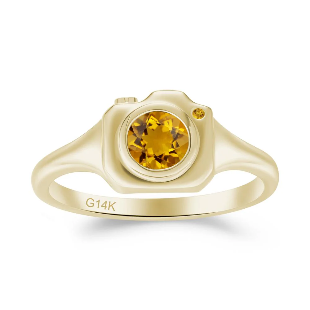 Creative Citrine Statement Ring - Image 2