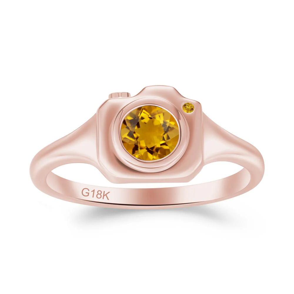 Creative Citrine Statement Ring - Image 5