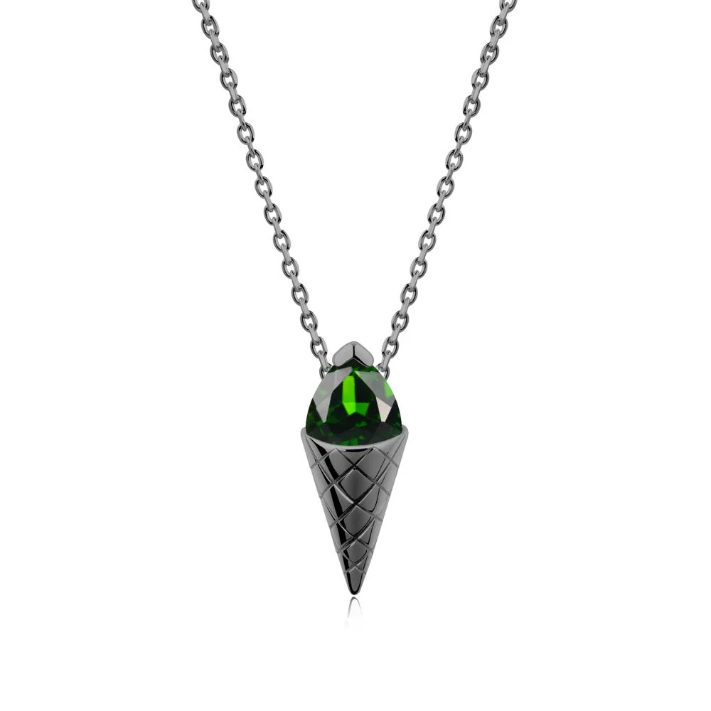 Creative Trillion Cut Diopside Necklace - Image 8