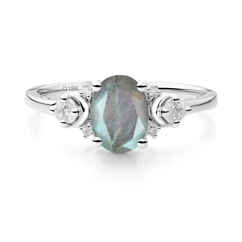 Crescent Moon Inspired Labradorite Ring - Image 6