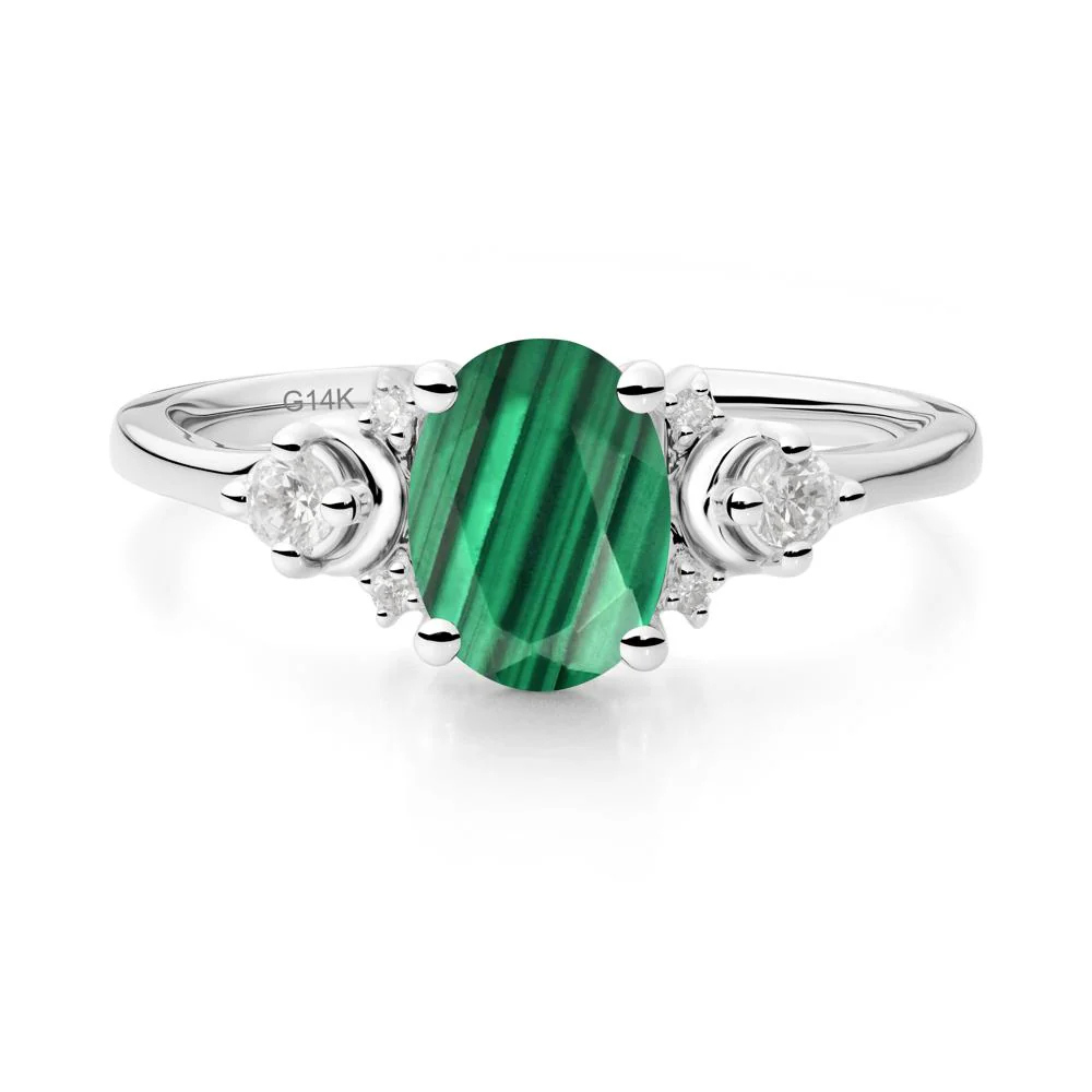Crescent Moon Inspired Malachite Ring - Image 7
