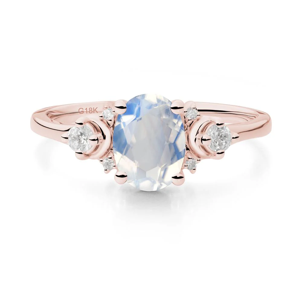 Crescent Moon Inspired Moonstone Ring - Image 6