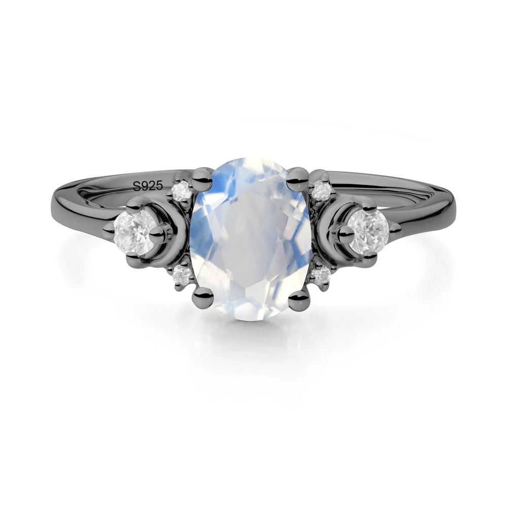 Crescent Moon Inspired Moonstone Ring - Image 7