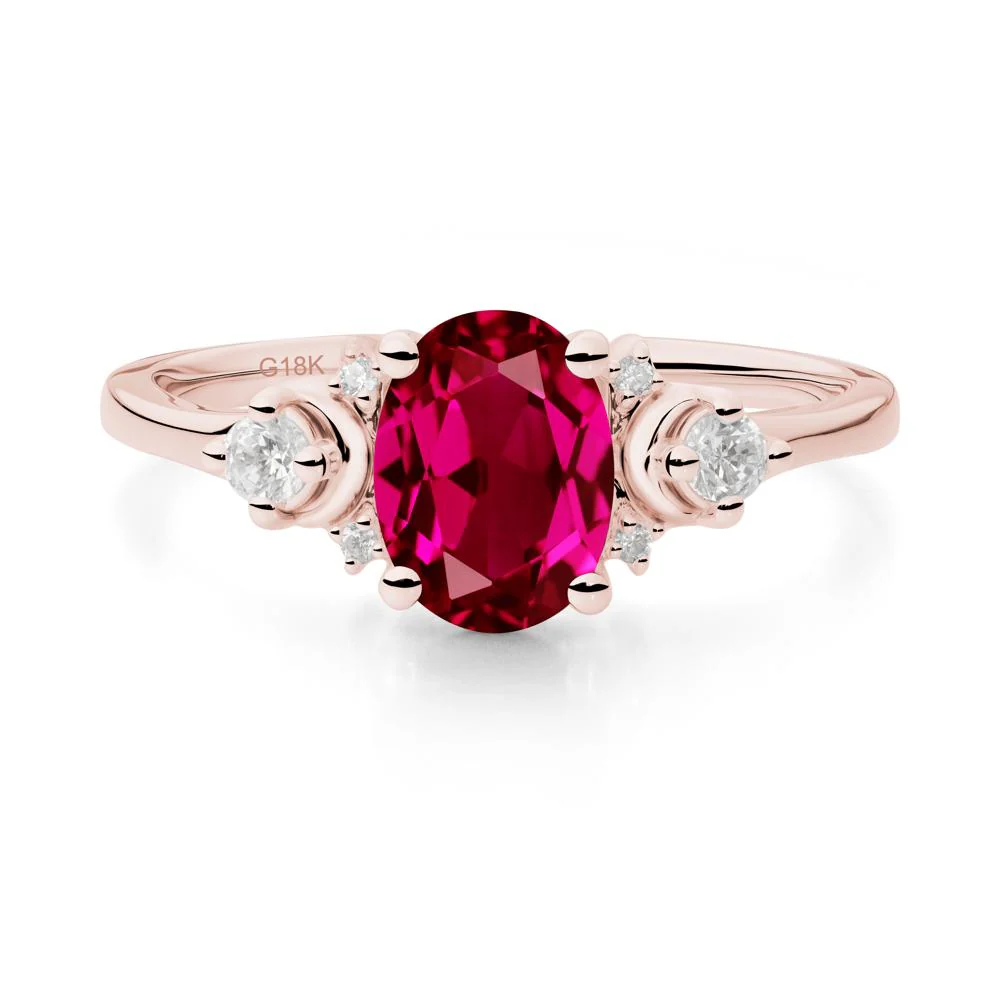 Crescent Moon Inspired Ruby Ring - Image 4