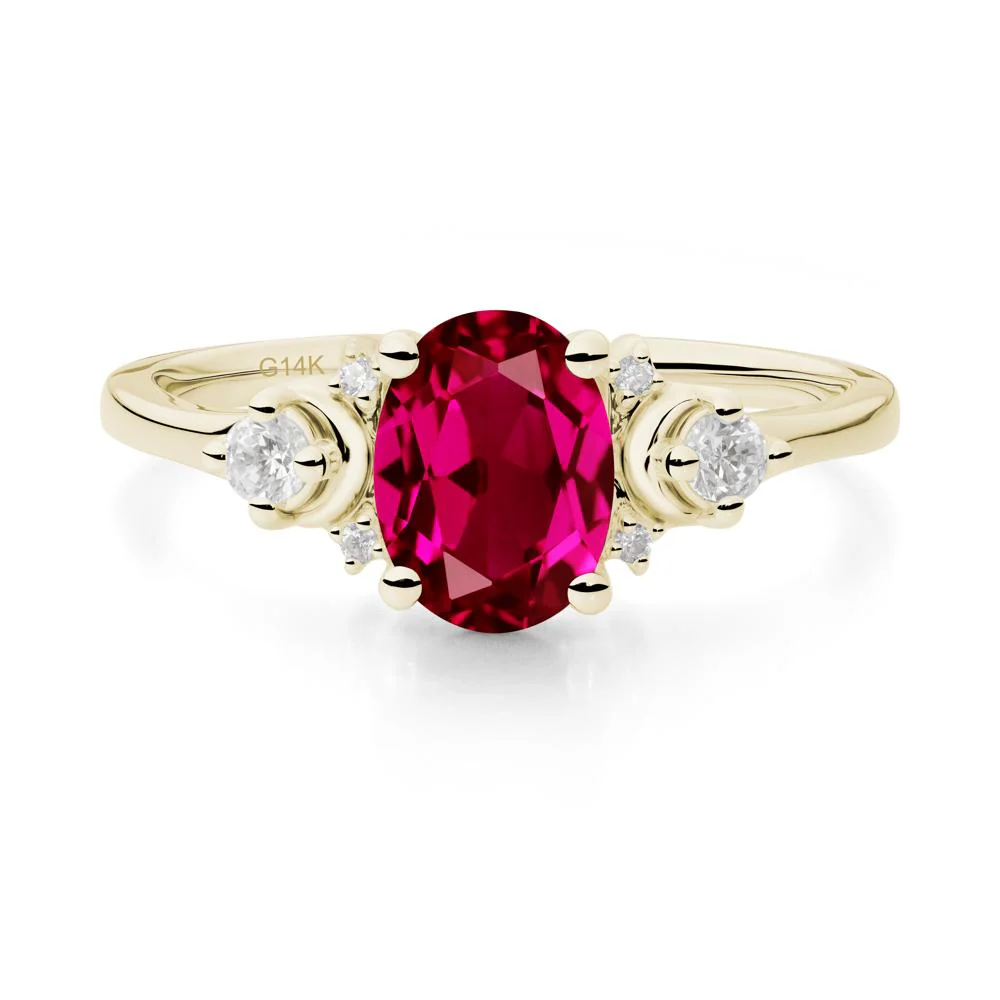 Crescent Moon Inspired Ruby Ring - Image 7