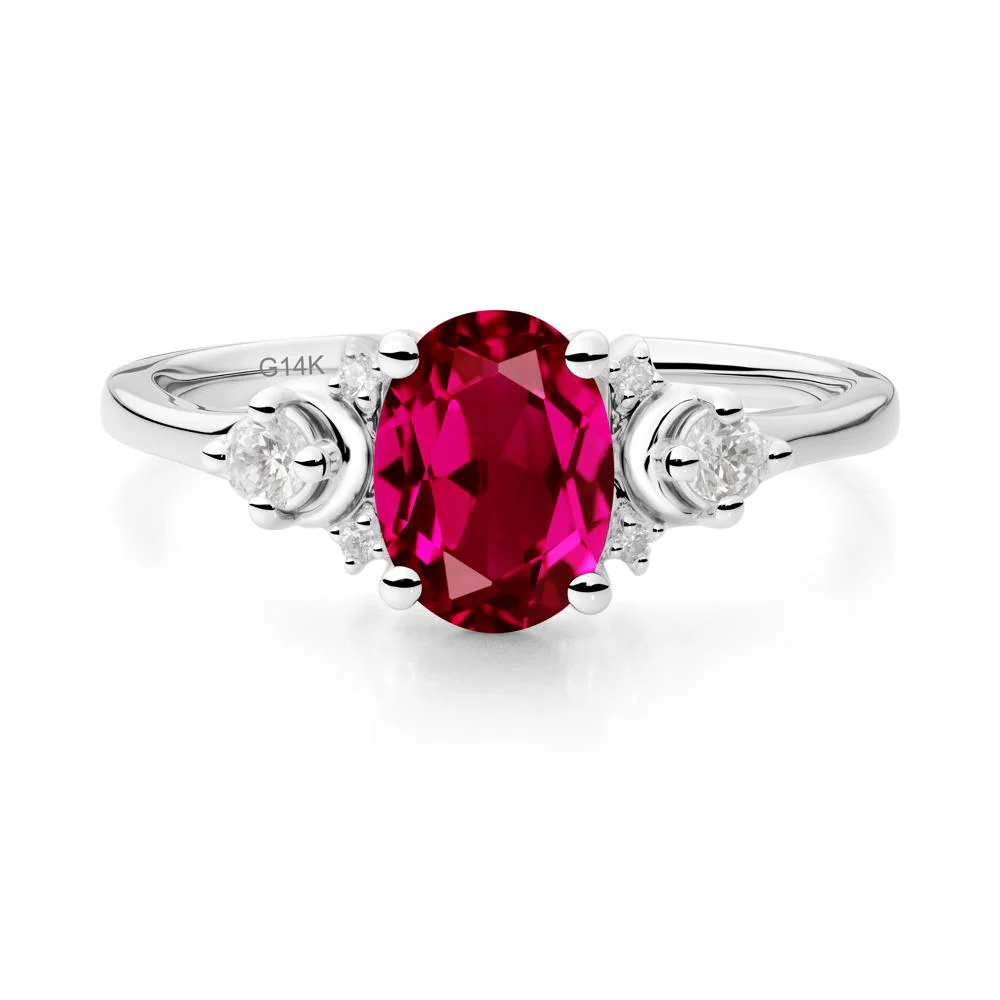 Crescent Moon Inspired Ruby Ring - Image 9
