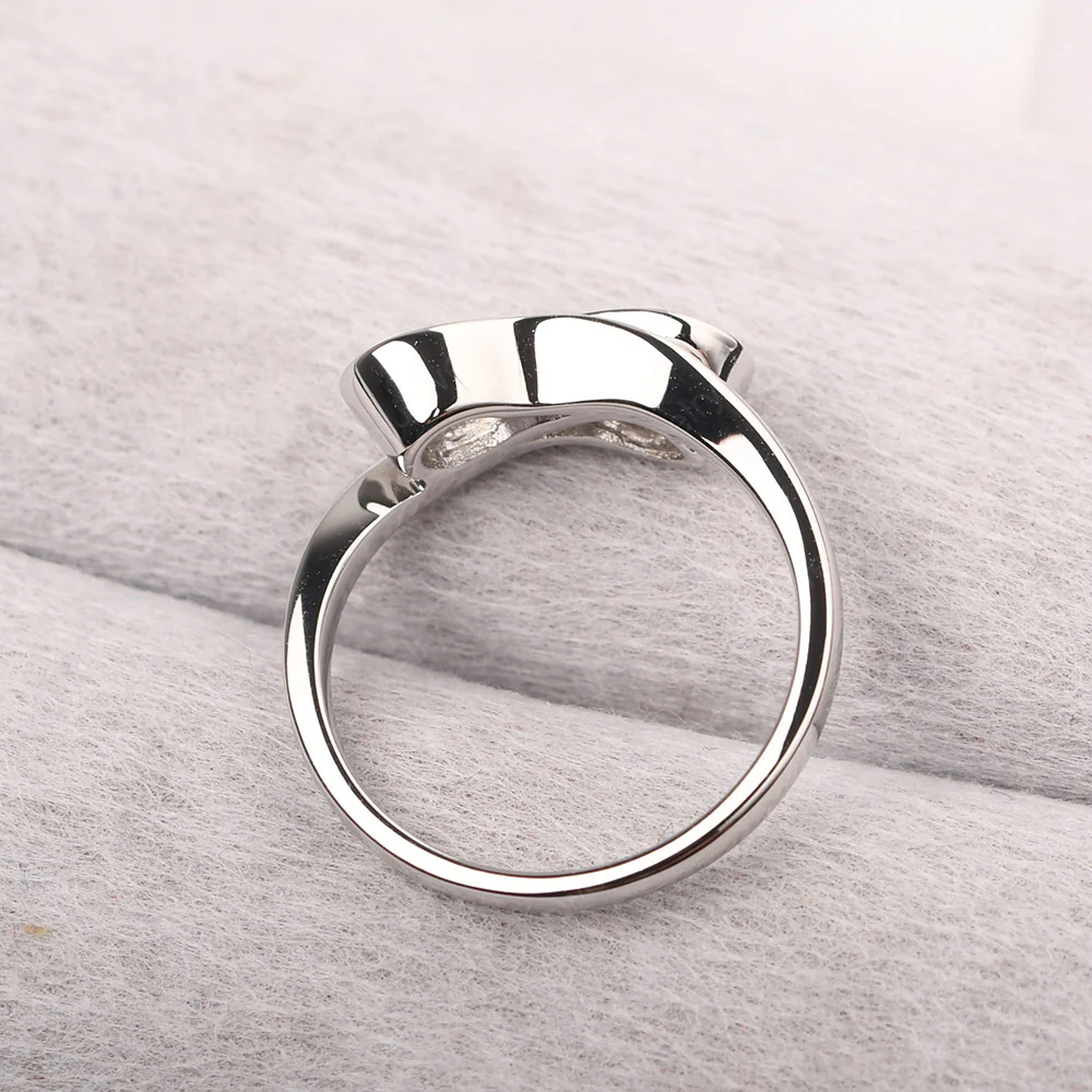 Cubic Zirconia Double Stone Engagement Ring - Image 3