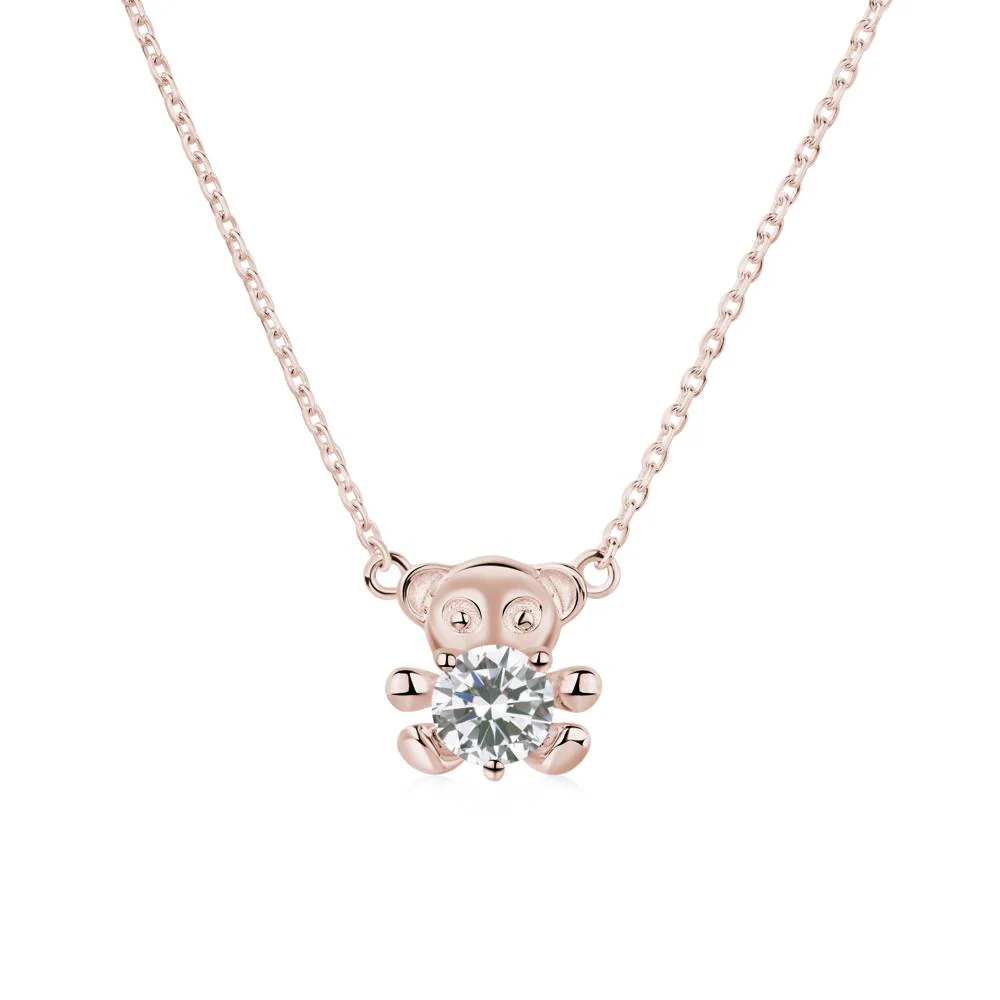 Cubic Zirconia Bear Necklace - Image 5