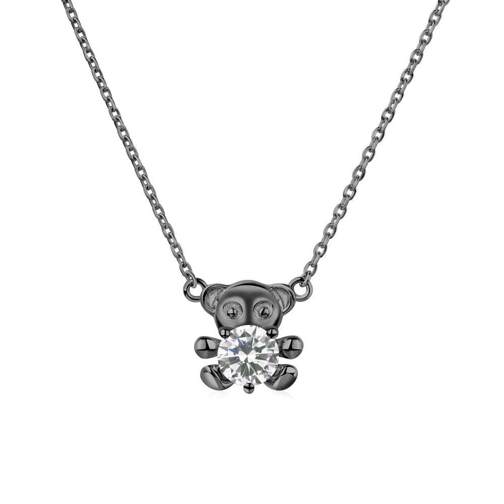 Cubic Zirconia Bear Necklace - Image 8