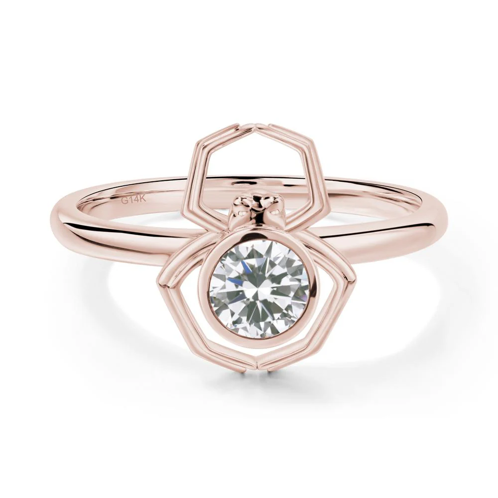 Cubic Zirconia Bezel Set Spider Ring - Image 8