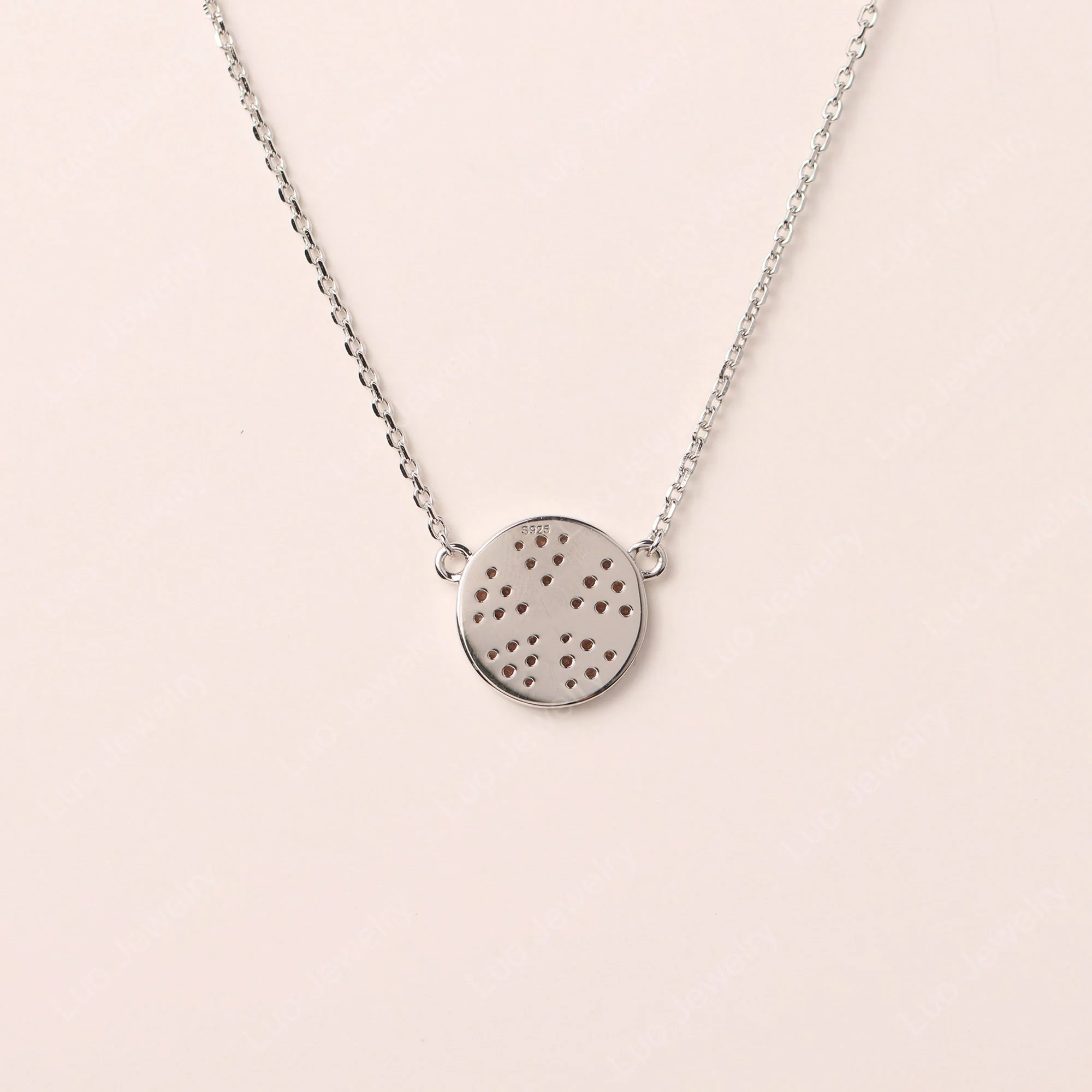 Cubic Zirconia Cluster Necklace - Image 3