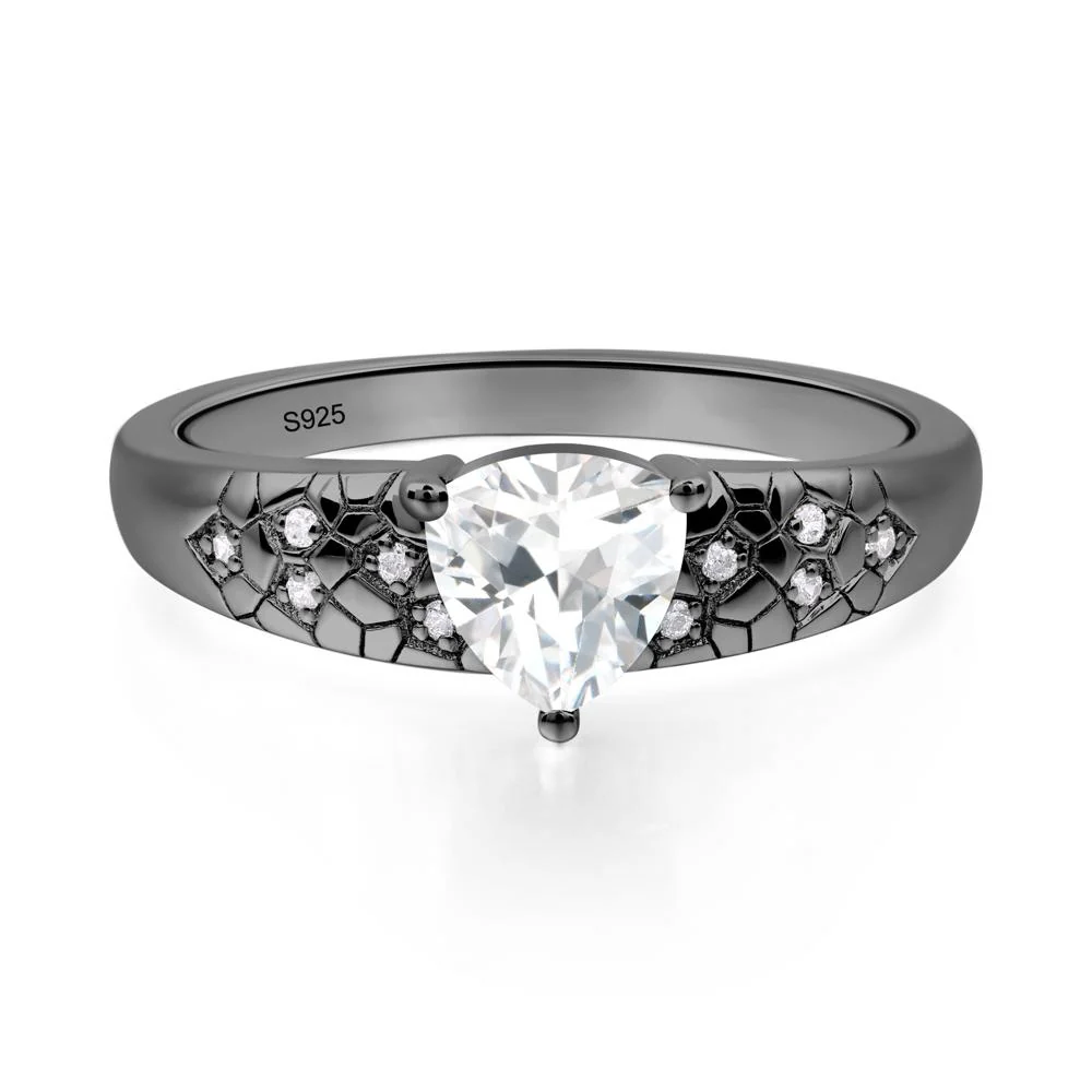 Cubic Zirconia Cracked Ring - Image 3