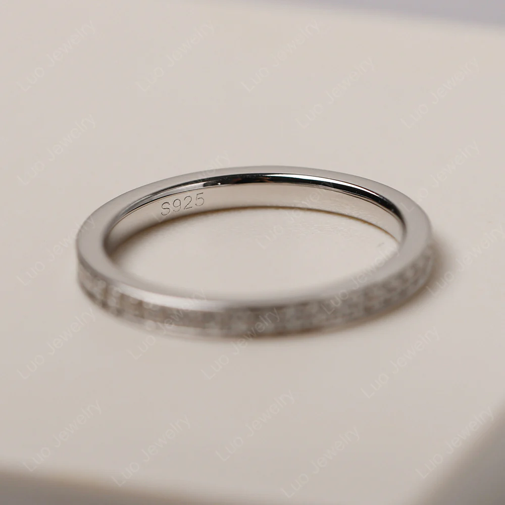 Cubic Zirconia Pave Band Ring - Image 4