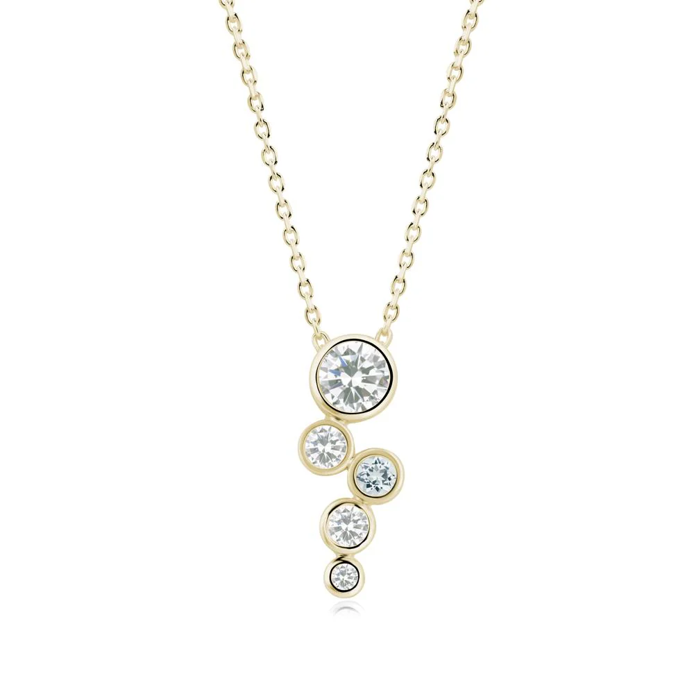 Cubic Zirconia Graduated Drop Pendant - Image 7