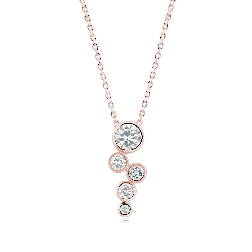 Cubic Zirconia Graduated Drop Pendant - Image 8