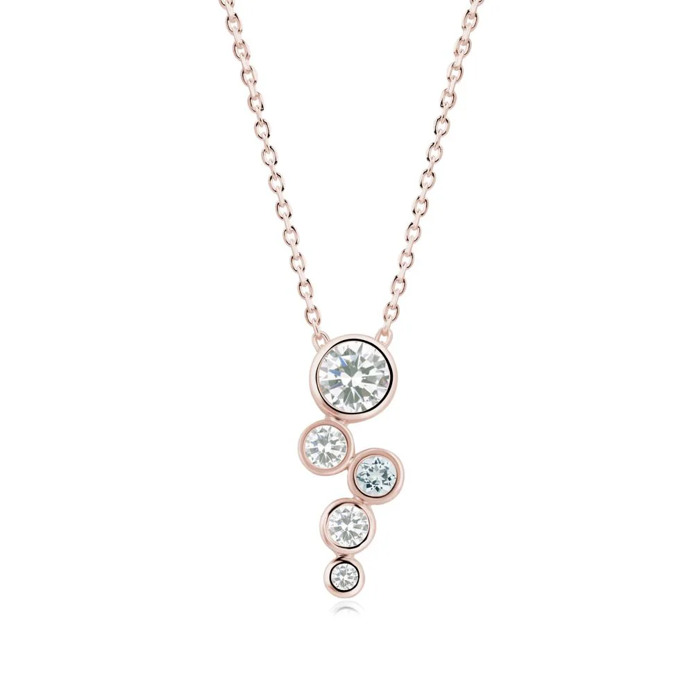 Cubic Zirconia Graduated Drop Pendant - Image 9