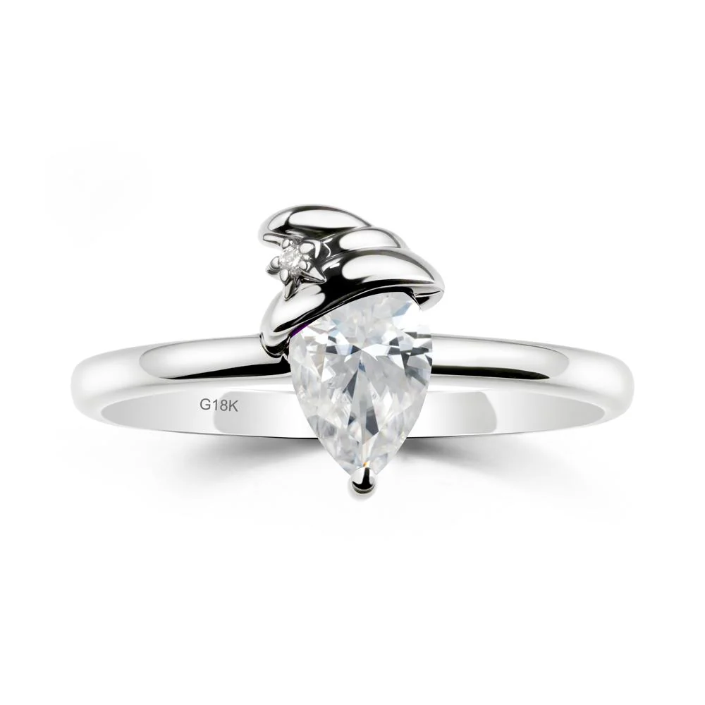 Cubic Zirconia Halloween Witch Hat Ring - Image 5