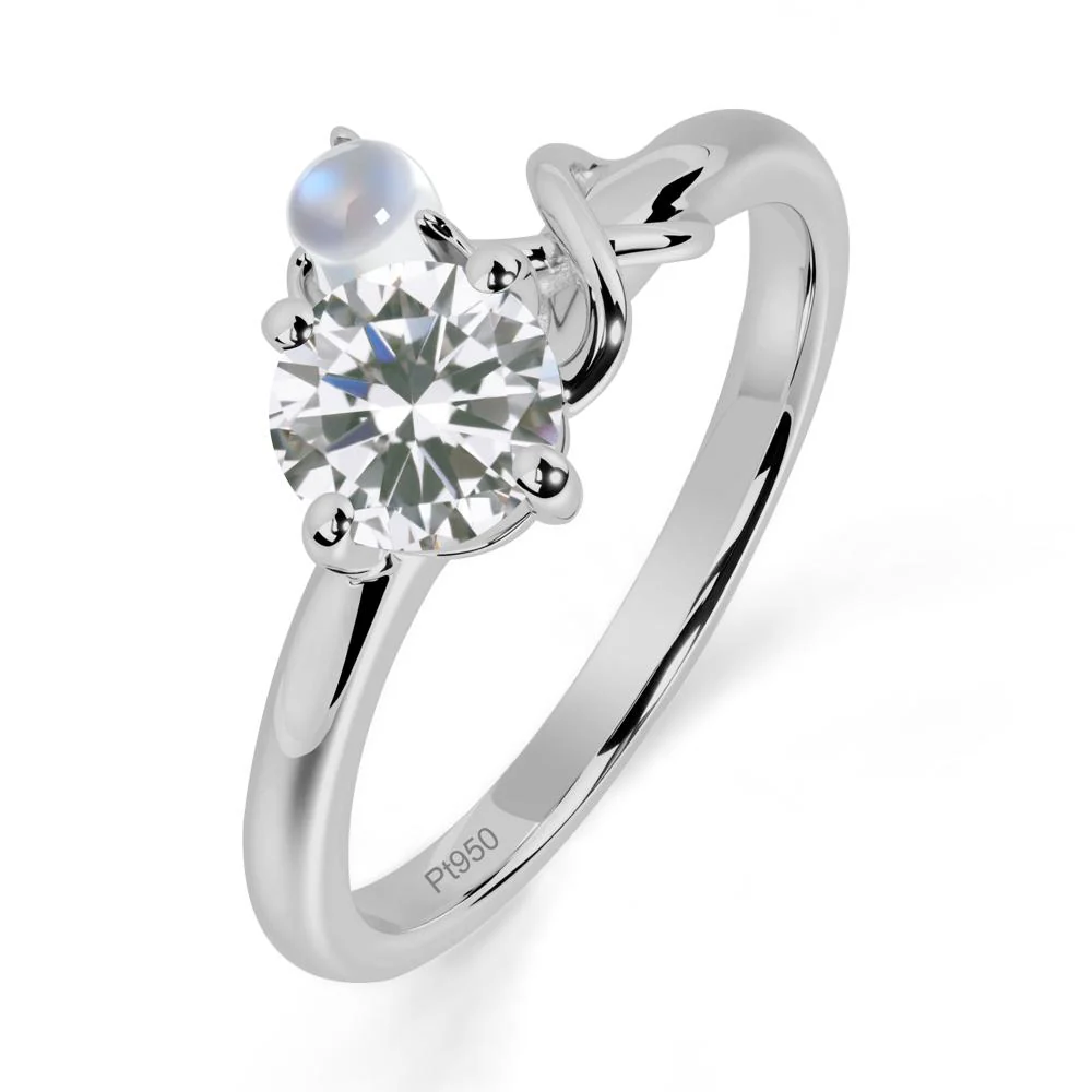 Cubic Zirconia Infinity Symbol Ring - Image 3