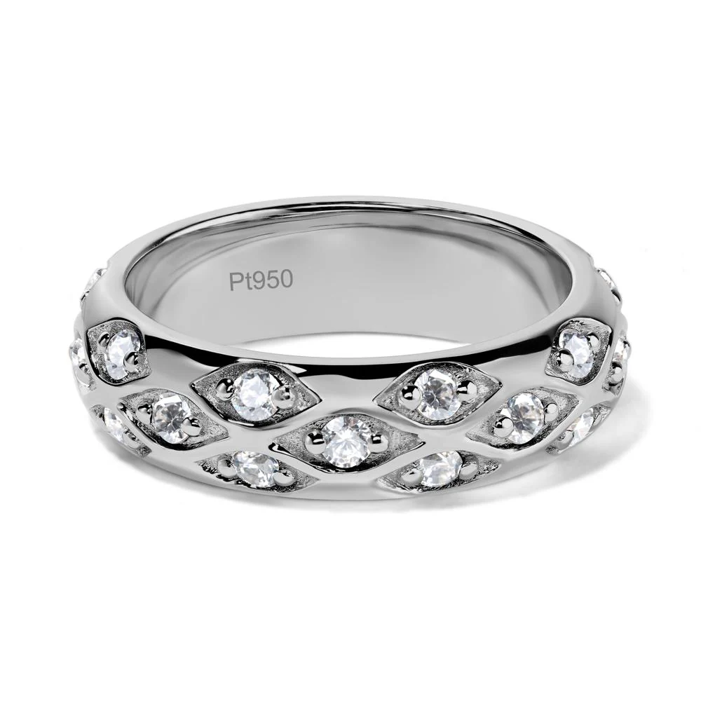 Cubic Zirconia Three Row Eternity Ring - Image 6