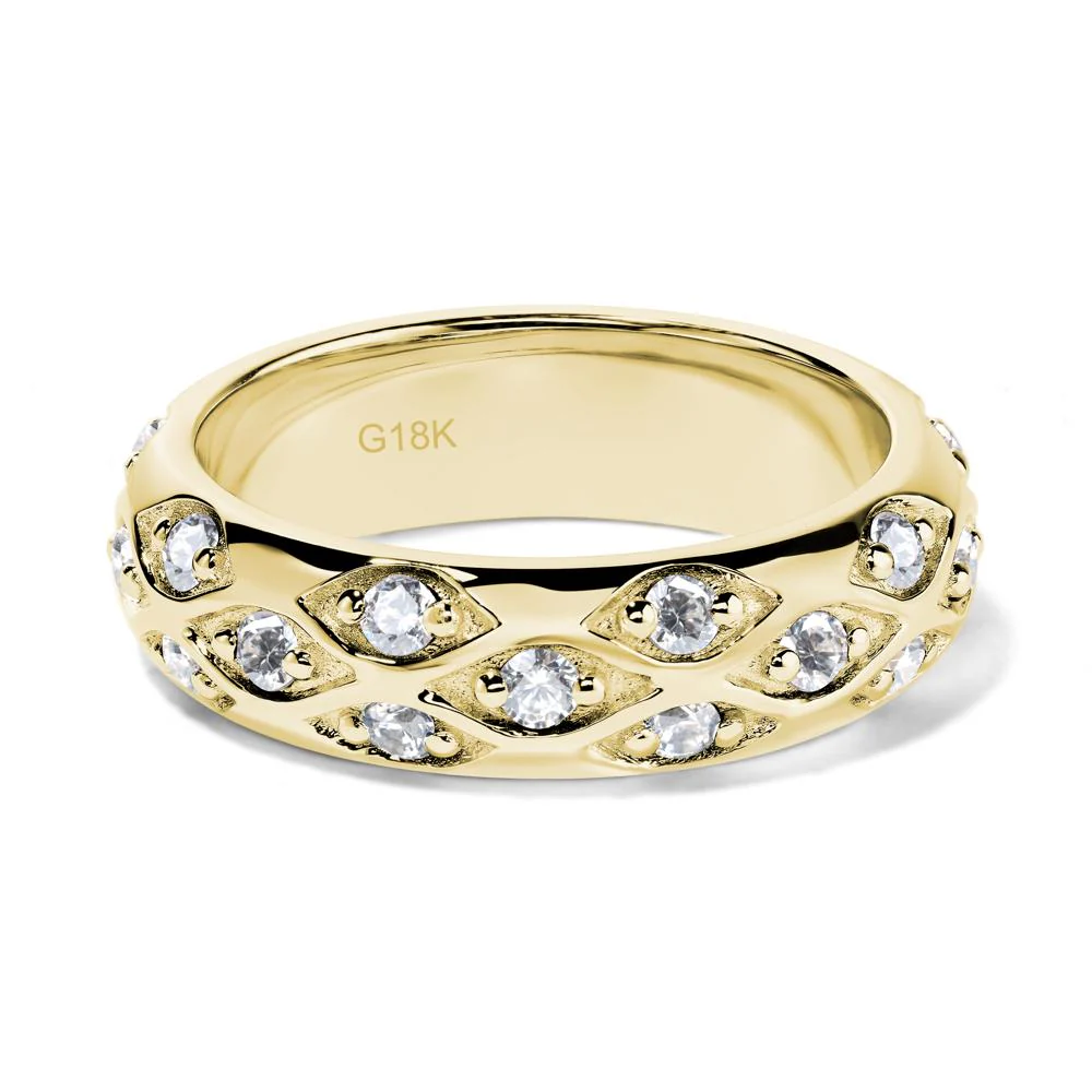 Cubic Zirconia Three Row Eternity Ring - Image 8