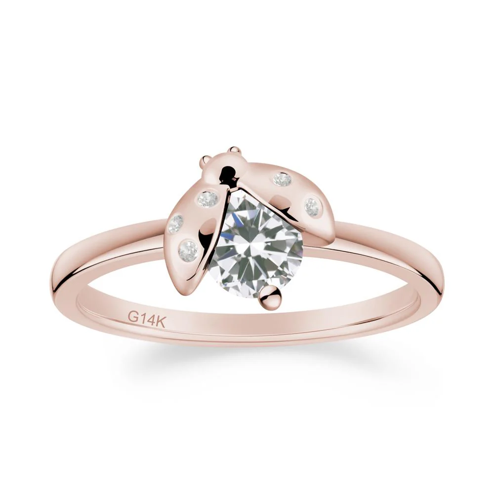 Cubic Zirconia Ladybug Ring - Image 9