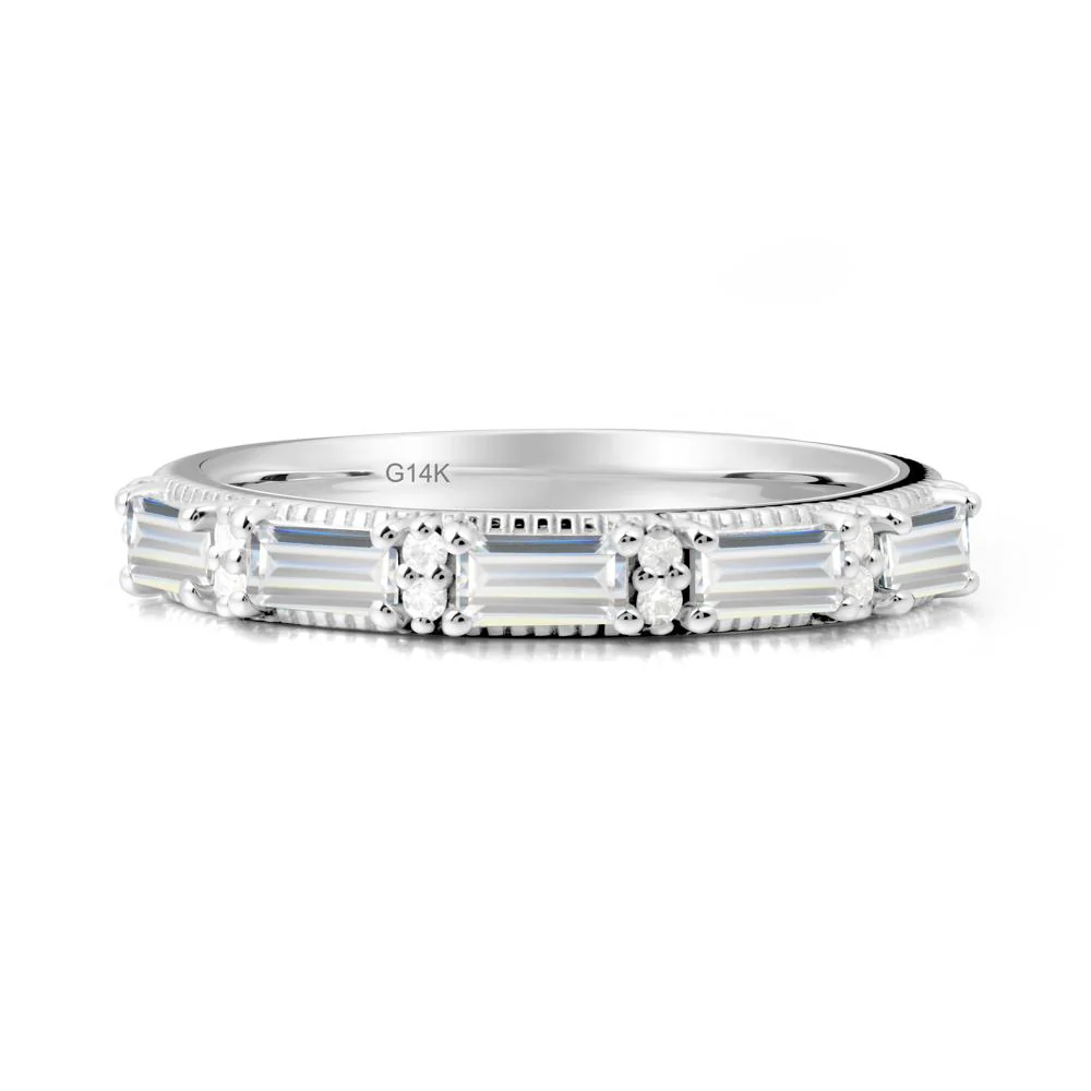 Cubic Zirconia Milgrain Engagement Ring