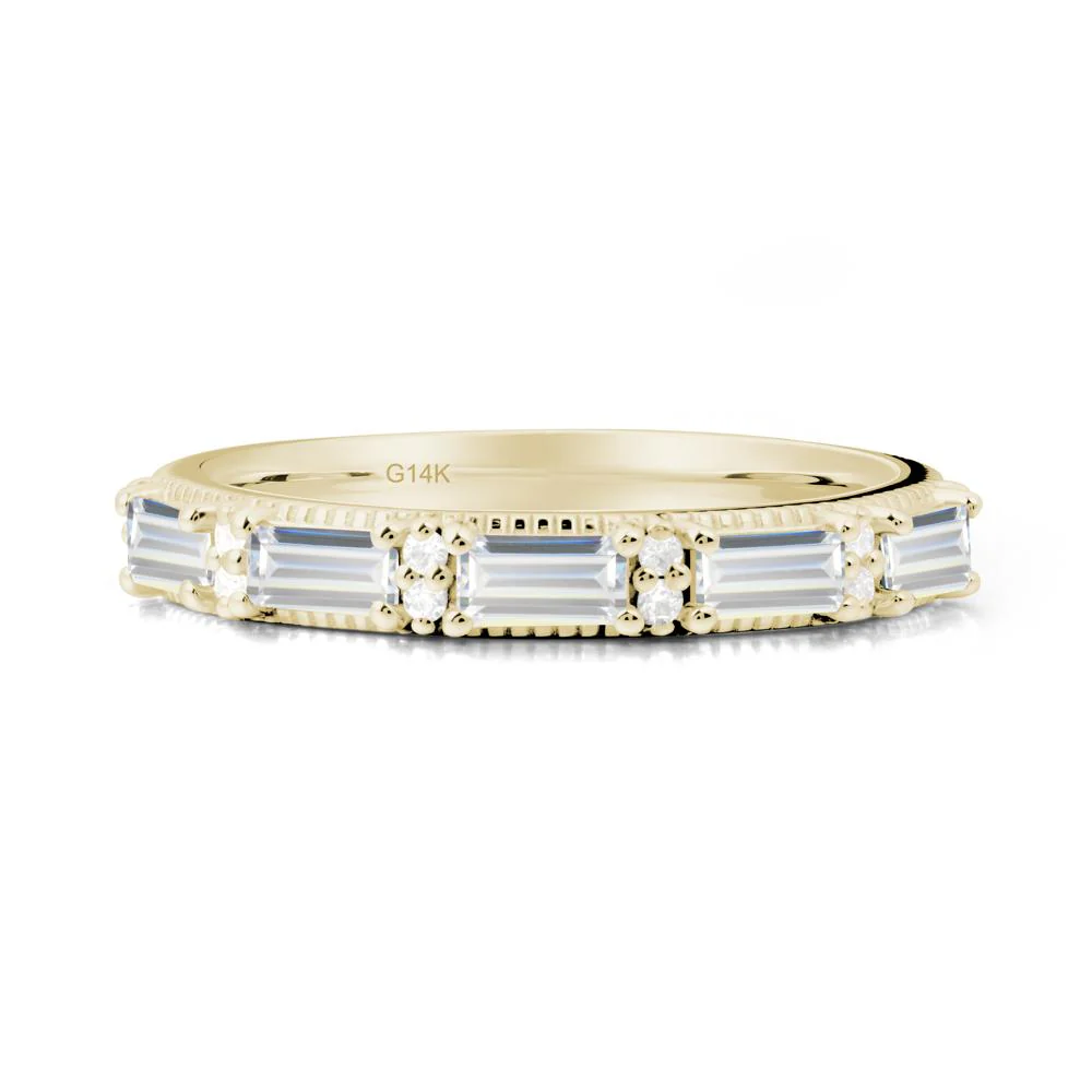 Cubic Zirconia Milgrain Engagement Ring - Image 4