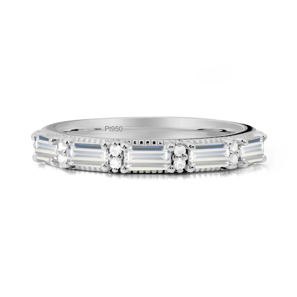 Cubic Zirconia Milgrain Engagement Ring - Image 6