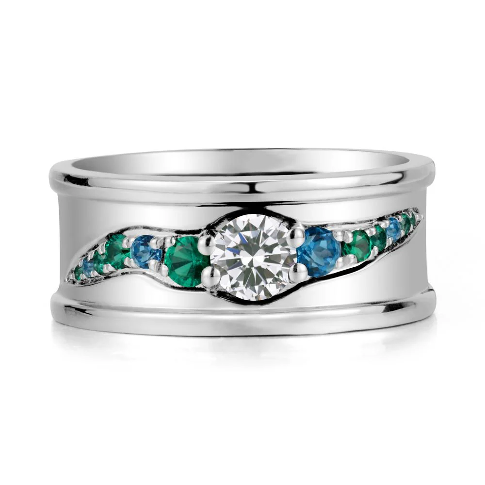 Cubic Zirconia Multi Stone Men Ring - Image 3