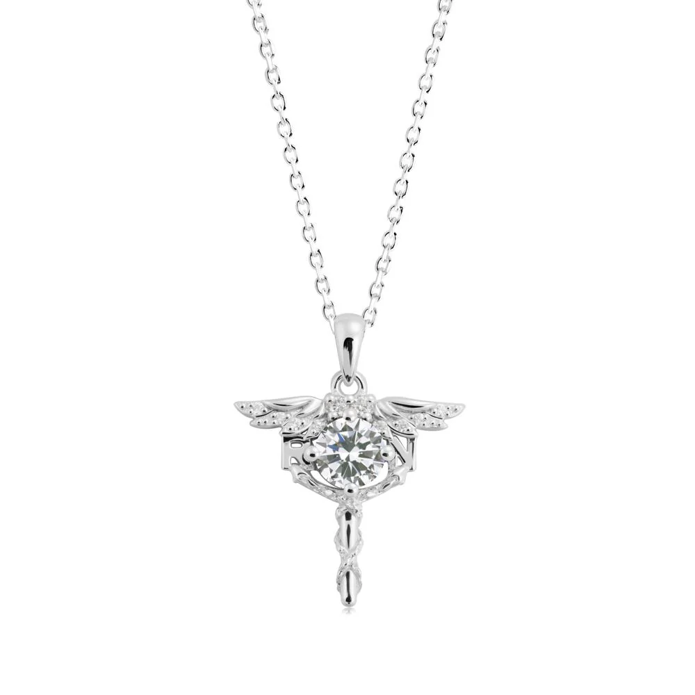 Cubic Zirconia Registered Nurse Necklace - Image 4