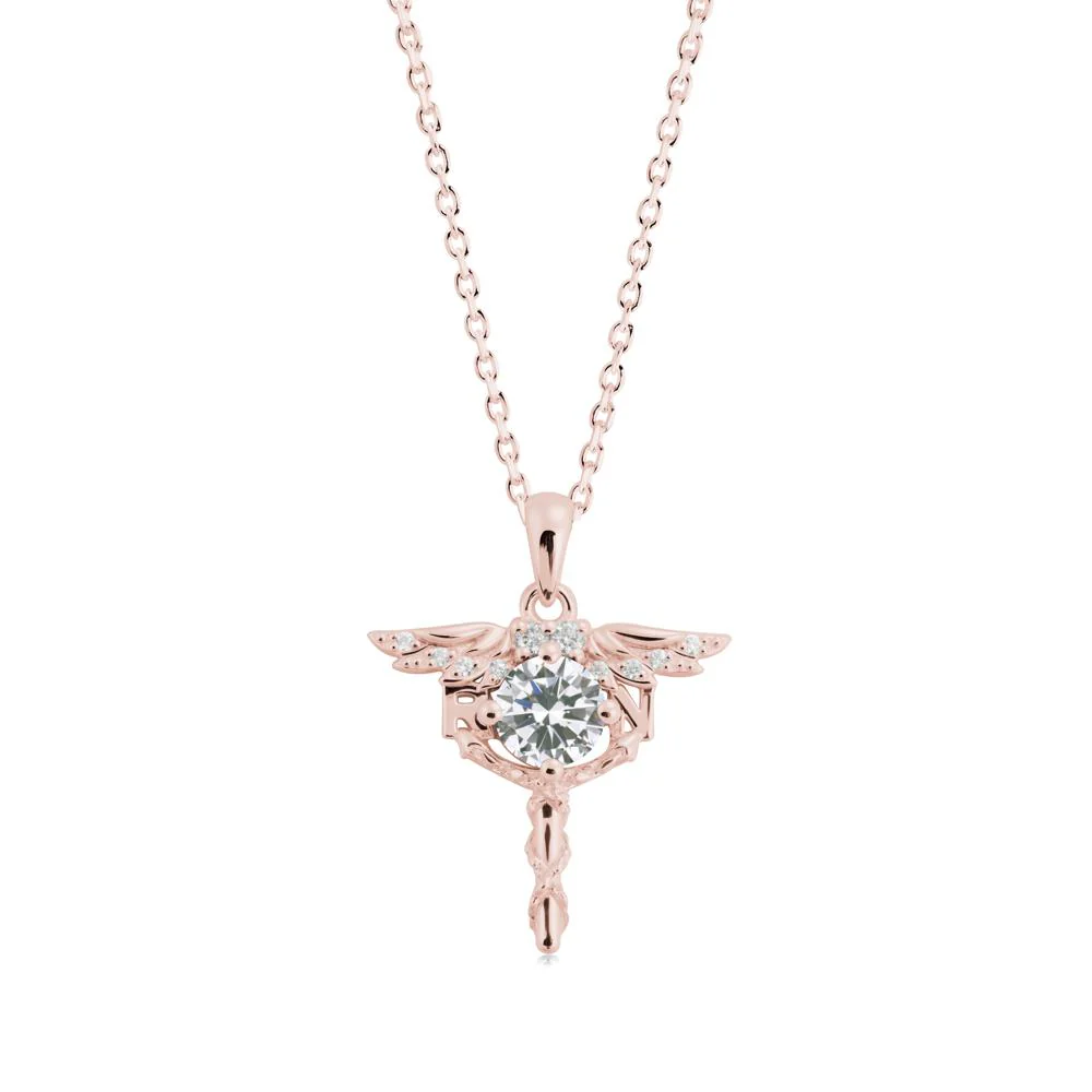 Cubic Zirconia Registered Nurse Necklace - Image 5