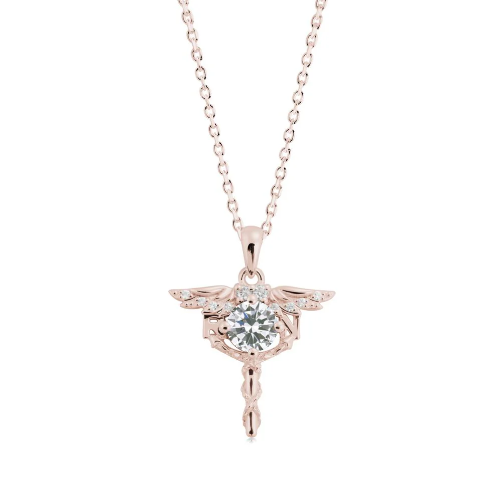 Cubic Zirconia Registered Nurse Necklace - Image 7