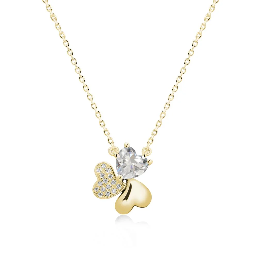 Cubic Zirconia Shamrock Necklace - Image 7